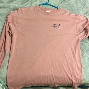 pink long sleeve tee